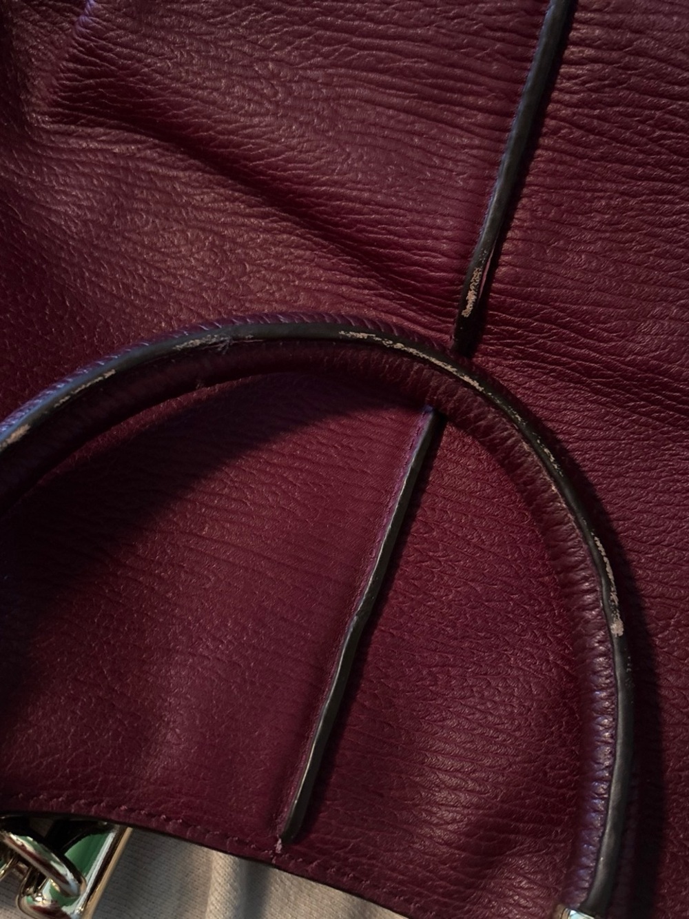 Coach  Leather Satchel in Wine with Gold Hardware - Picture 3 of 6